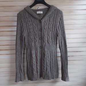 Sonoma Hooded Half Button Down Sweater